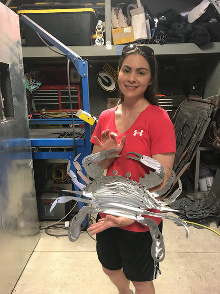 Metal Maryland blue crab