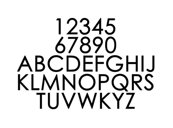 Metal House Number Sign: Powder Coated Steel Outdoor Address Plaque