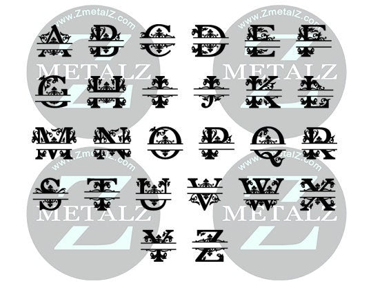 Custom Metal Last Name Sign - Monogram Wall Decor