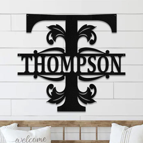 Thick letter Monogram,Personalized Metal Monogram, Wedding Gift. Family Name Sign, Outdoor Name Sign, Anniversary, Last Name Sign,Front Door