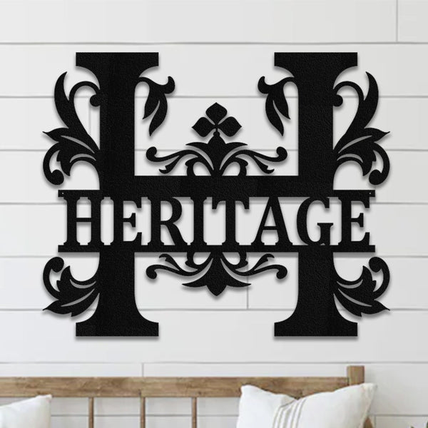 Thick letter Monogram,Personalized Metal Monogram, Wedding Gift. Family Name Sign, Outdoor Name Sign, Anniversary, Last Name Sign,Front Door