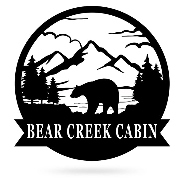 Bear Scene Personalized last name