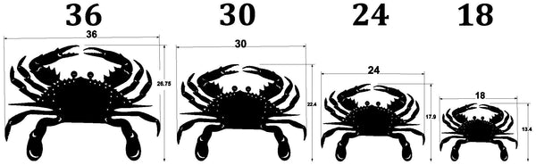 Crab metal art Chesapeake blue Personalized last name est Date Wedding Maryland