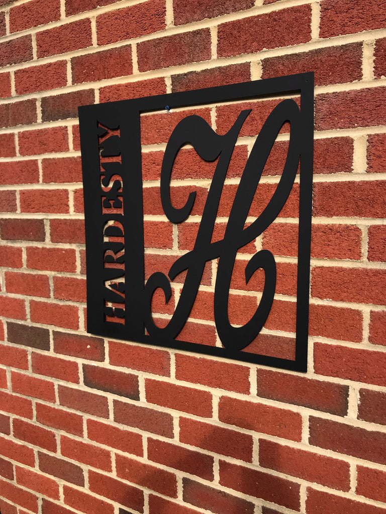 Square Name Monogram Letter Monogram with Name, Square - 004 – Zmetalz LLC
