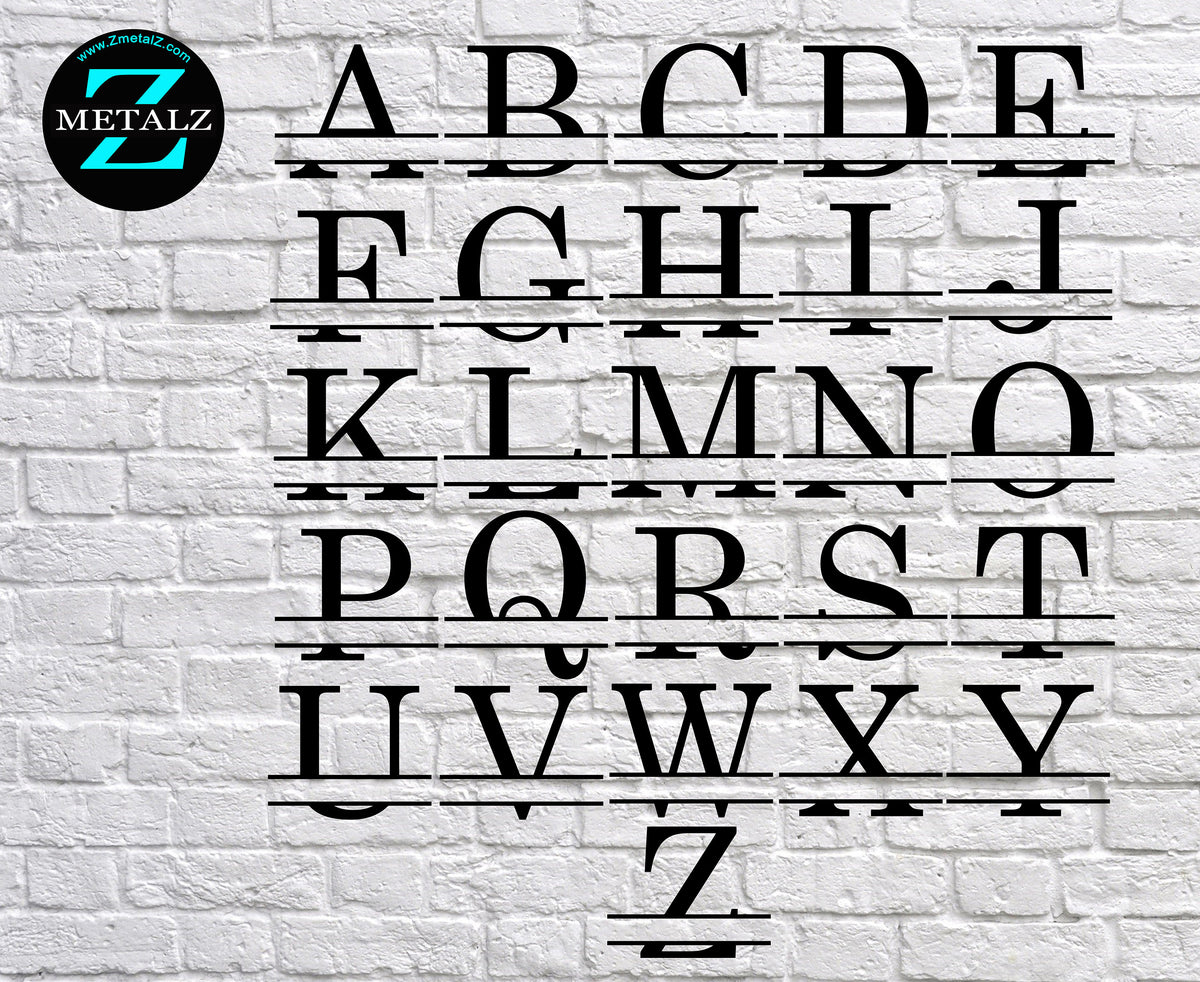 Letter Monogram with Name and Est. Date - 003 – Zmetalz LLC
